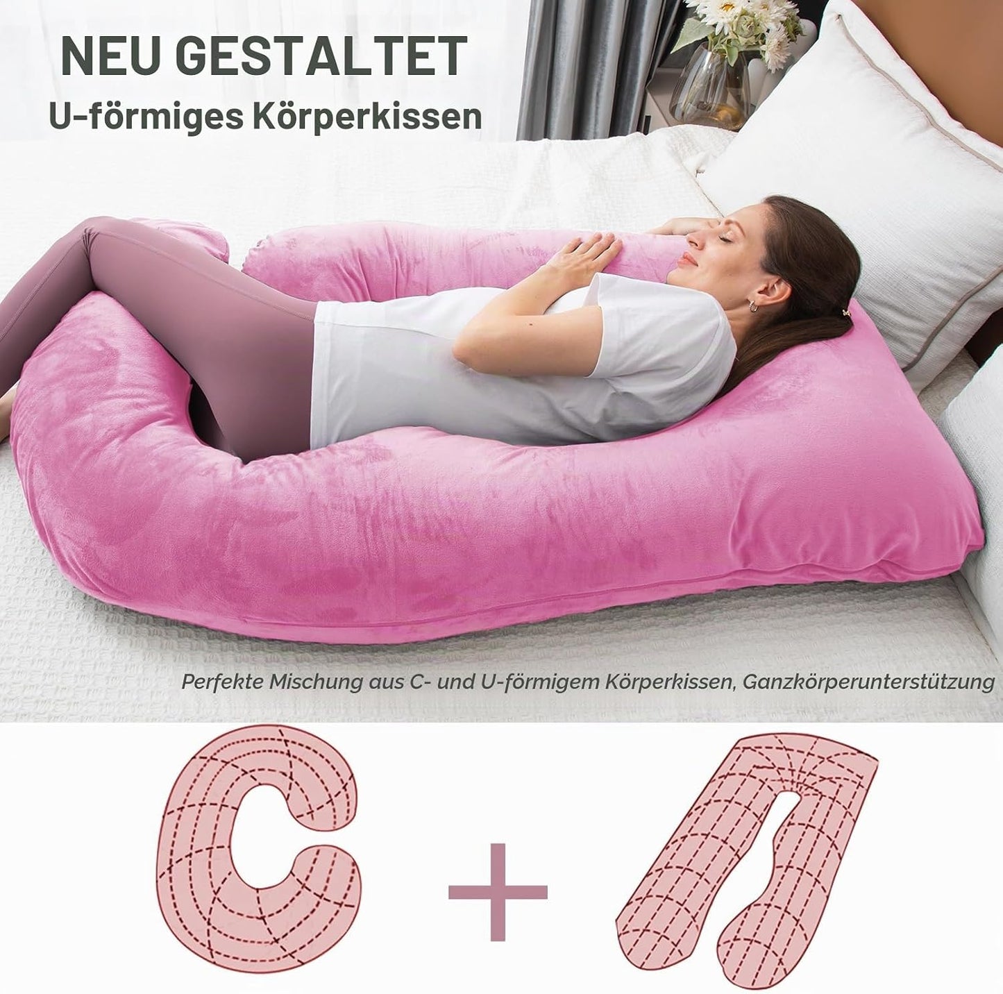 Schwangerschafts- und Stillkissen aus Memory-Schaum, Light Purple Memory-Schaum