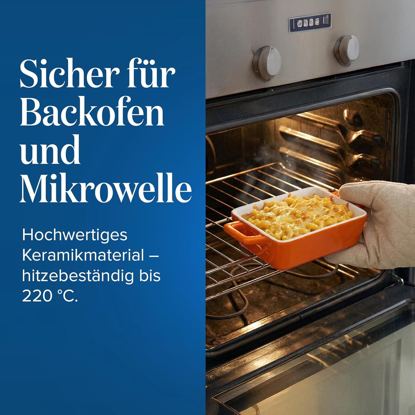 4er-Set Mini-Auflaufformen, Rechteckig