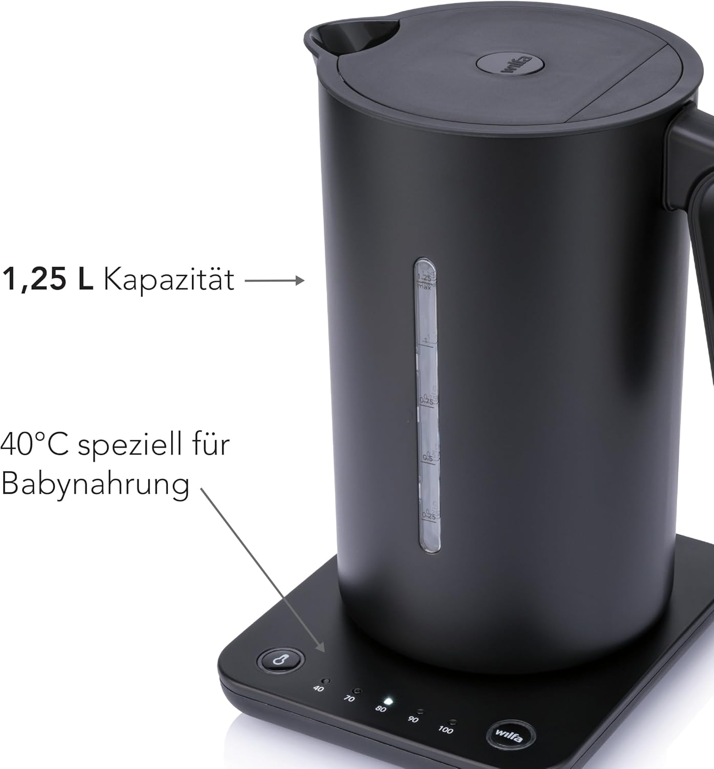 Svart Format Wasserkocher, Schwarz