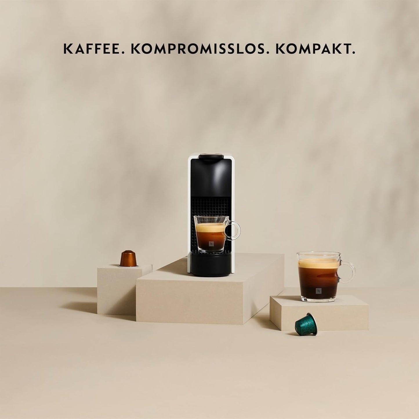 Nespresso Essenza Mini, ohne Milchaufschäumer, Grau