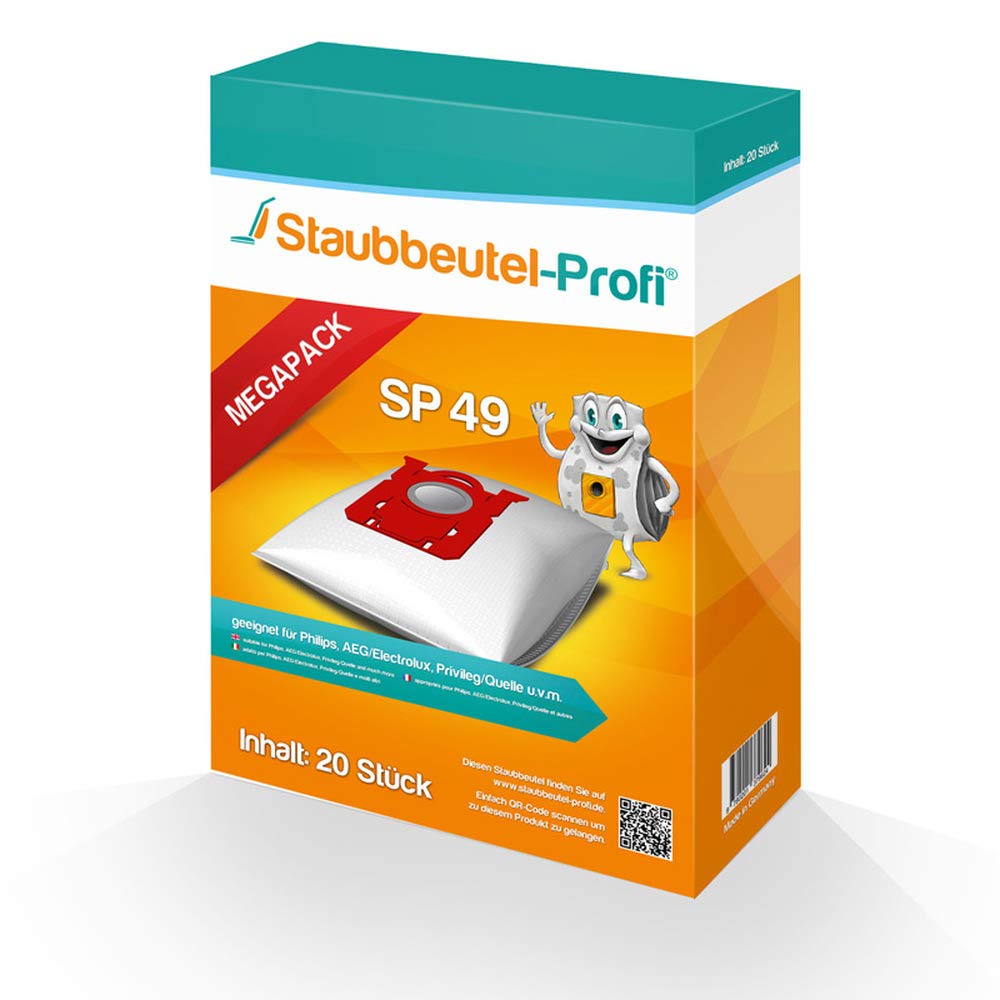 Staubsaugerbeutel SP49 für AEG, Philips, Elektrolux
