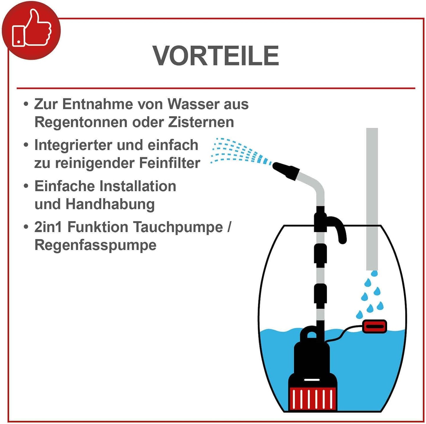 Regenfasspumpe RBP350