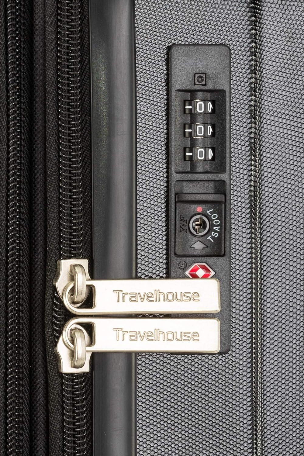 Erweiterbarer Hartschalen-Trolley Porto, Schwarz / Grosser Koffer
