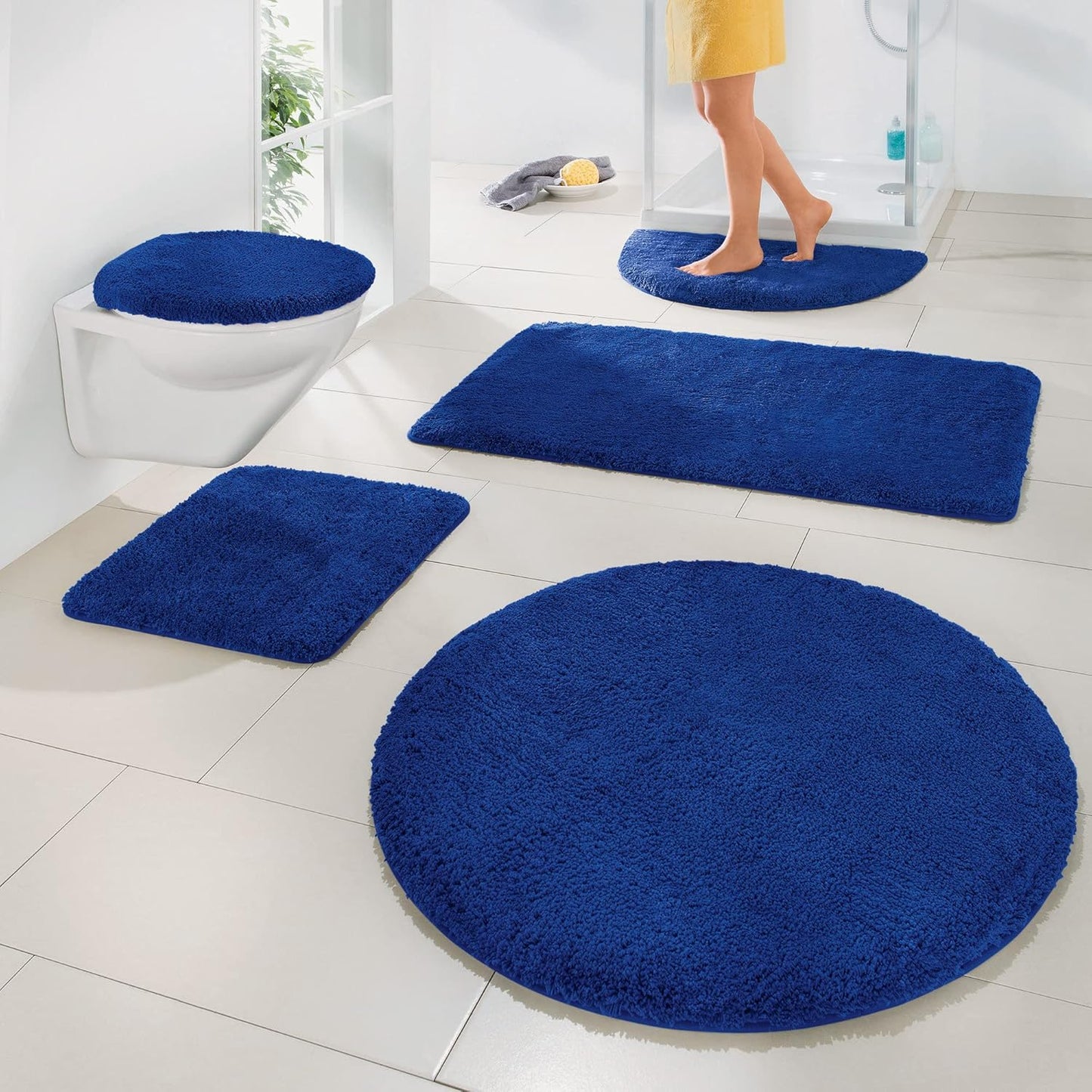 Badematte, Royalblau Badematte - 70x120 cm