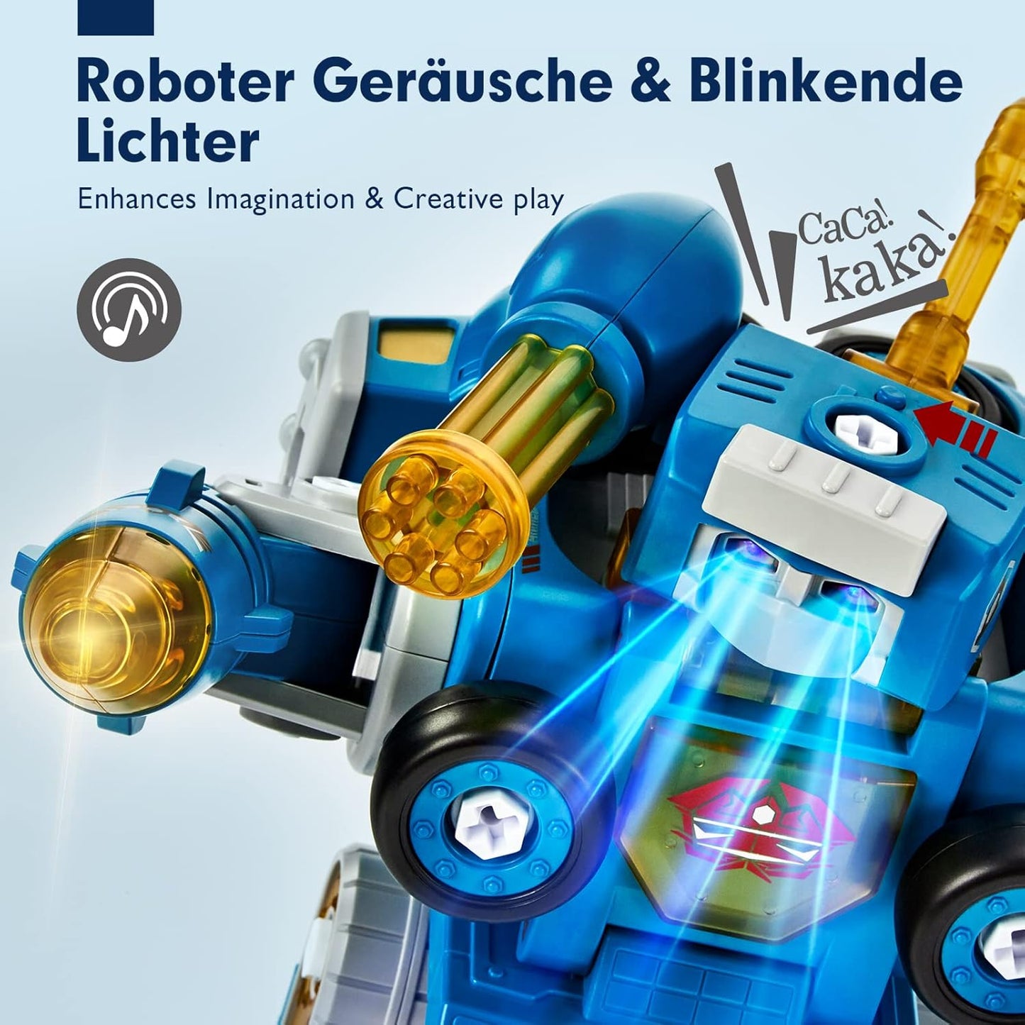 5 in 1 Roboter Spielzeug, Bule - Zerlegbarer Roboter