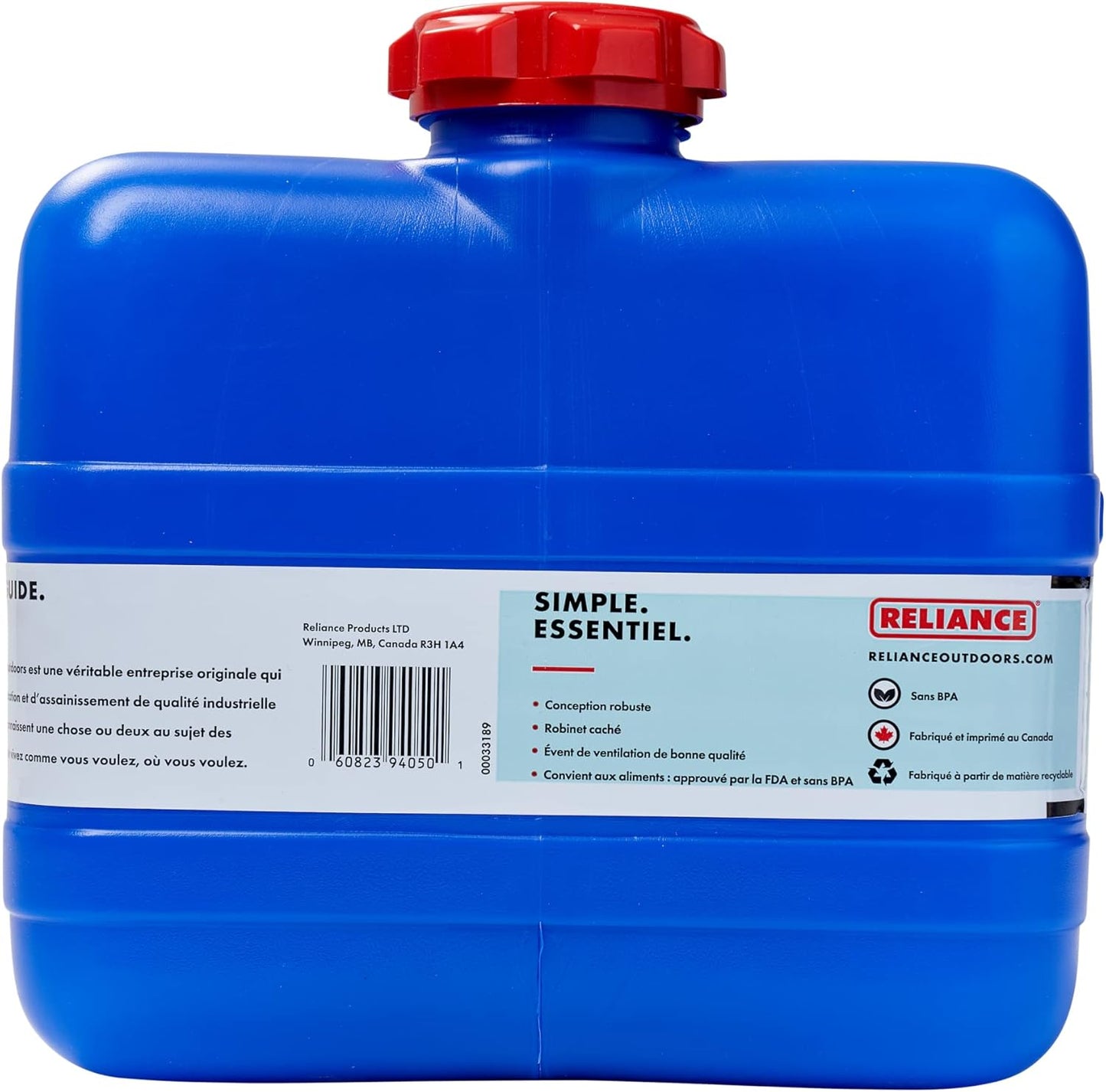 Kanister Aqua Tainer 15 L für Wasseraufbewahrung, 15 L blau