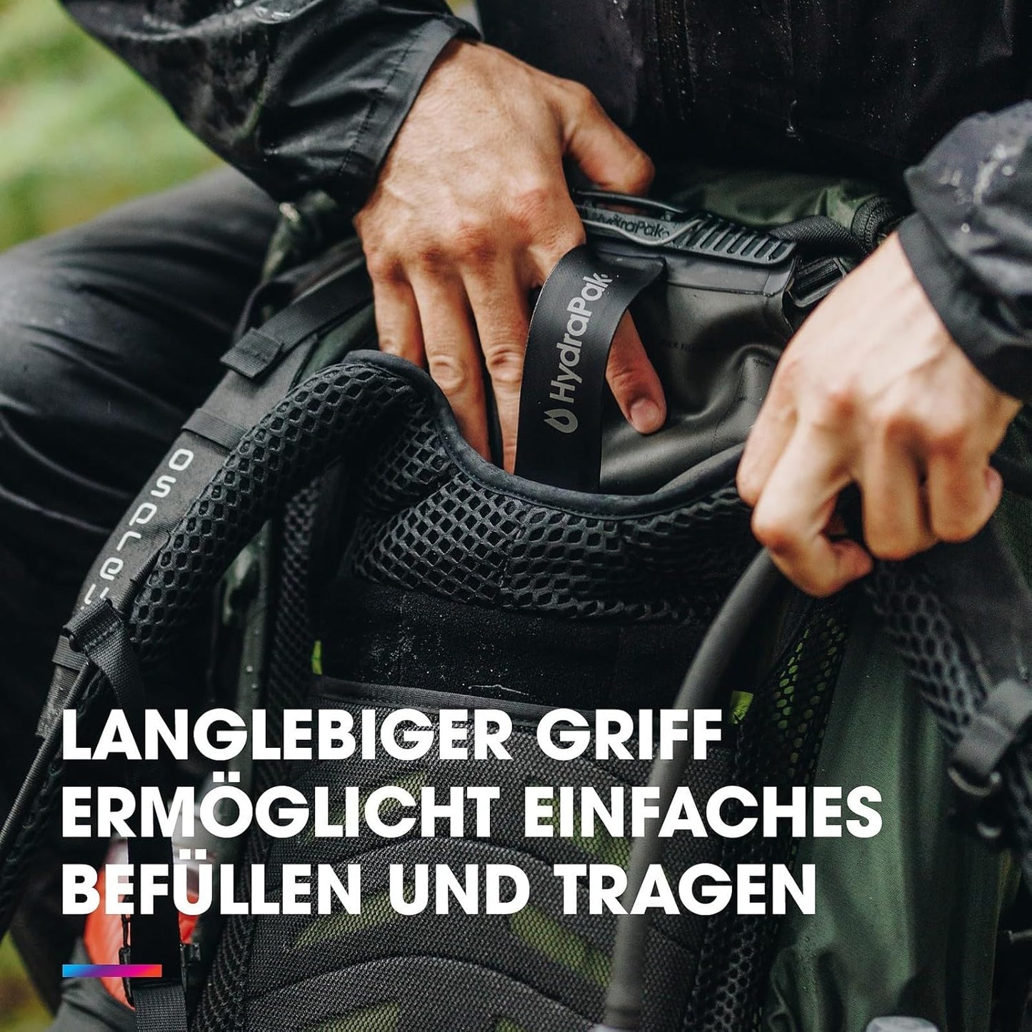 Ultra-Durable Wasserreservoir für Rucksäcke, Mammutgrau 3L