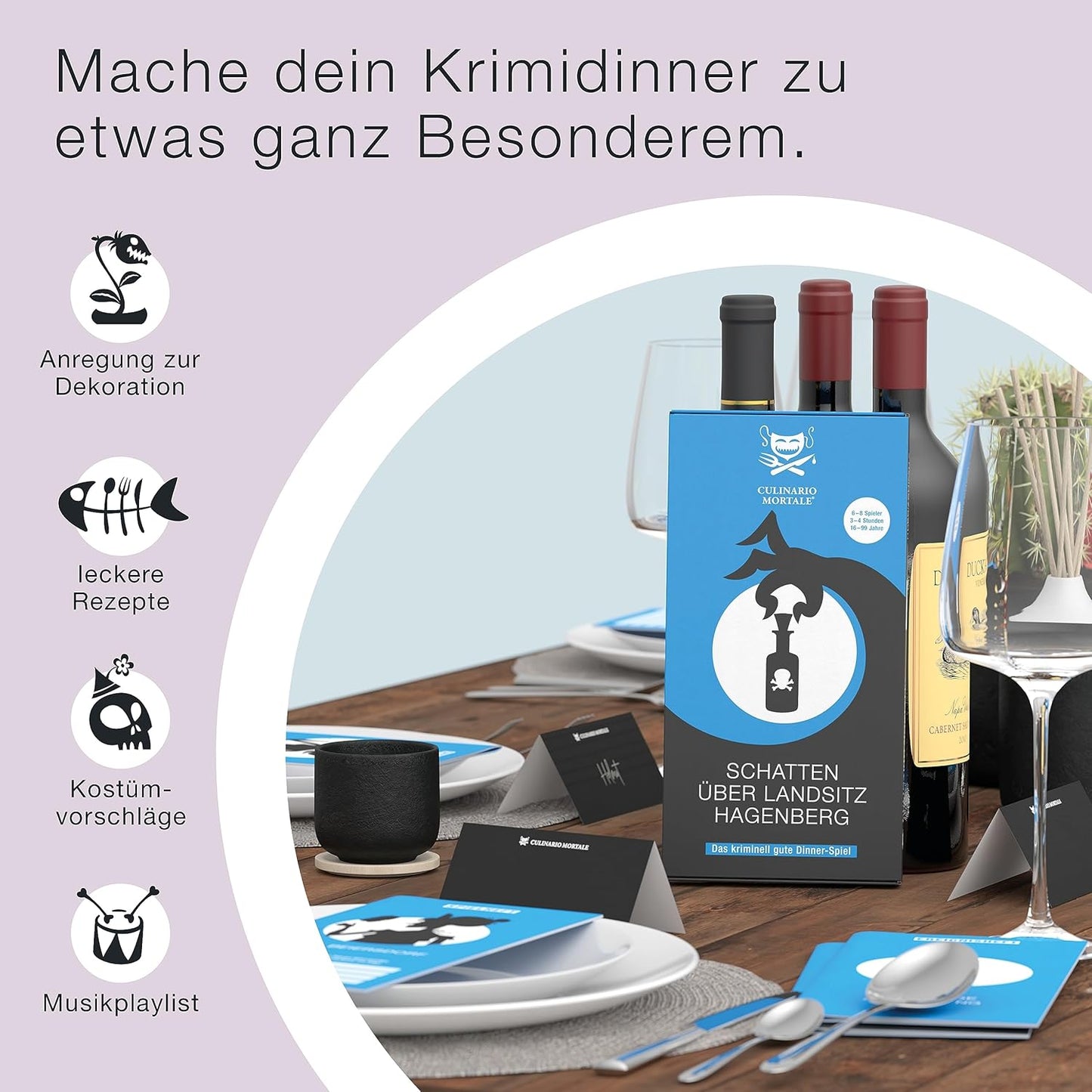 Schatten über Landsitz Hagenberg - Krimidinner