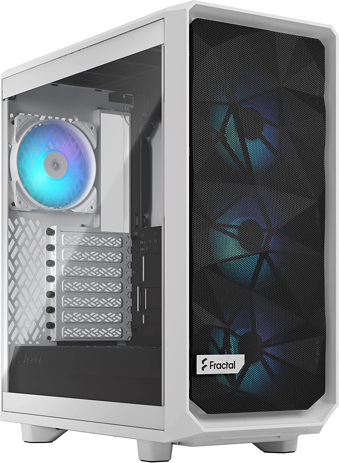 Meshify 2 Compact RGB White TG Clear Tint, Tower-Gehäuse, RGB White TG Clear Tint