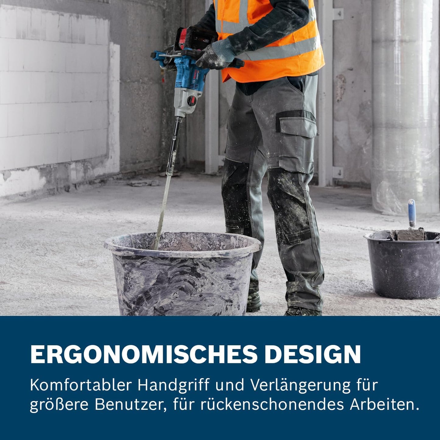 Akku-Rührwerk GRW 18V-160 mit Verlängerung