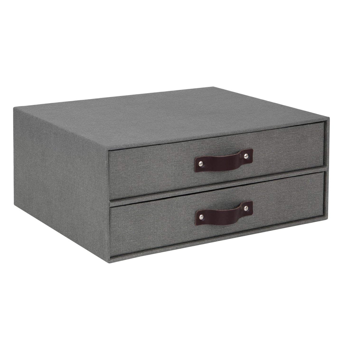 Birger Schubladenbox mit 2 Schubladen, Grau 2