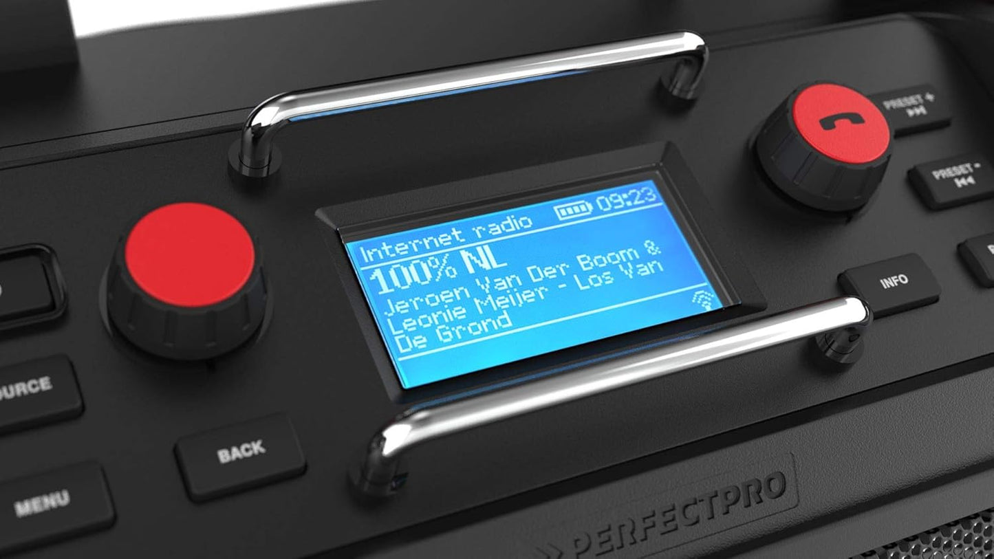 Baustellenradio Rockpro mit DAB+ und Bluetooth