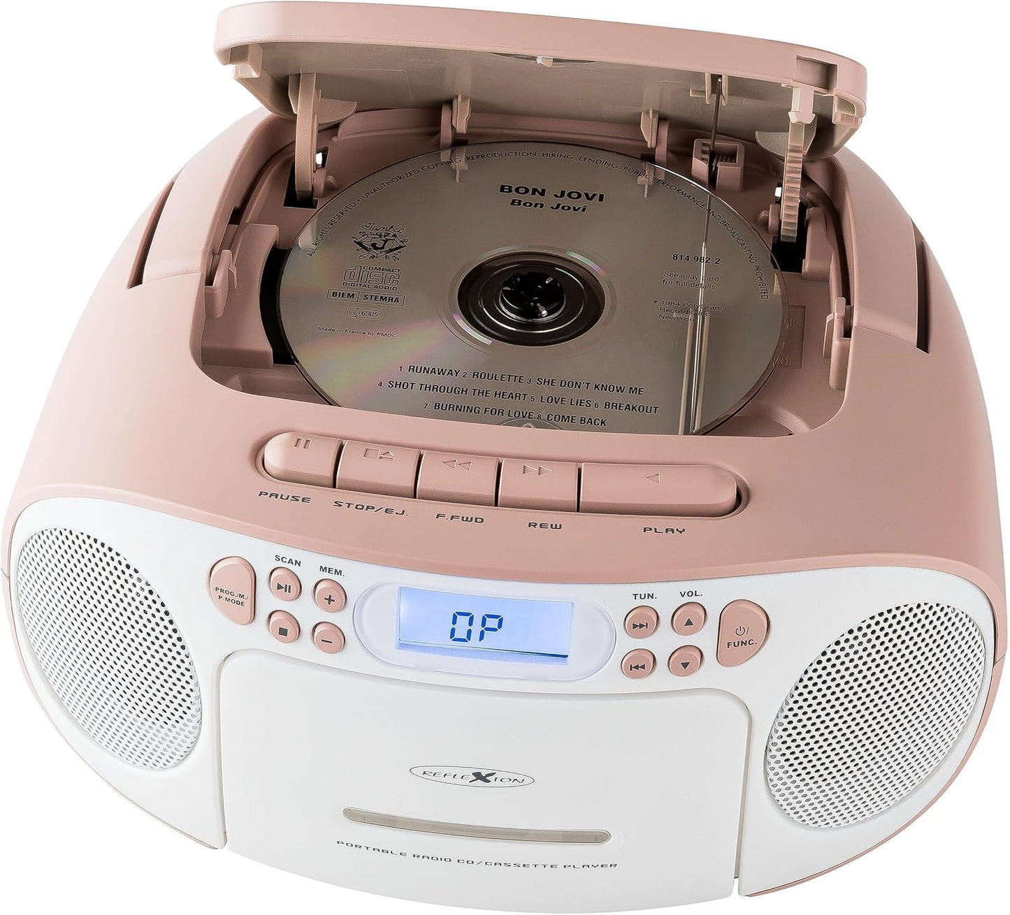 CD-Player mit Kassette RCR2260, ohne DAB-Radio Pink