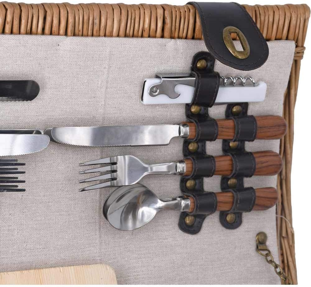 Picknickkorb Gisors für 4 Personen inkl. Kühlfach