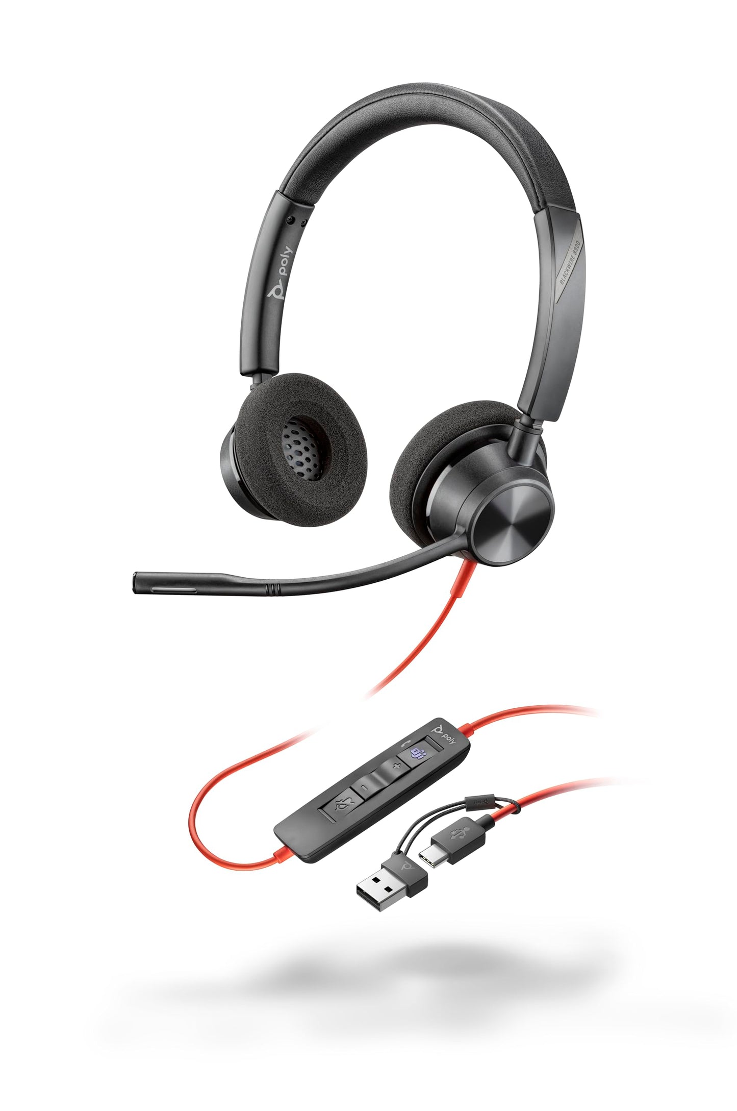 USB-C-Headset Poly Blackwire 3310, Blackwire C3310 Teams zertifiziert
