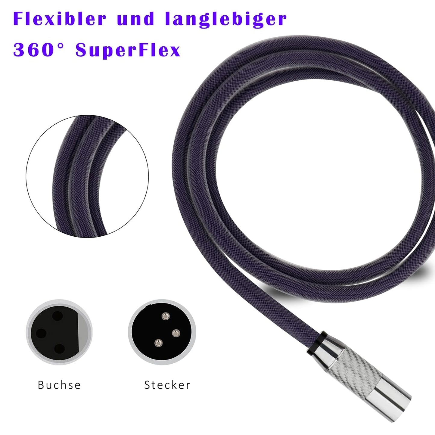 XLR Mikrofonkabel-Set, 2m