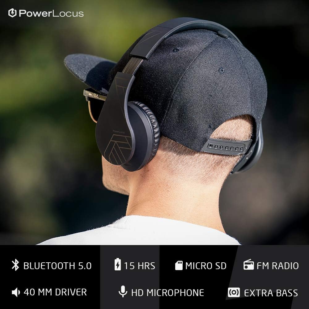 Bluetooth Over-Ear Kopfhörer, Kabellos & Faltbar, Black
