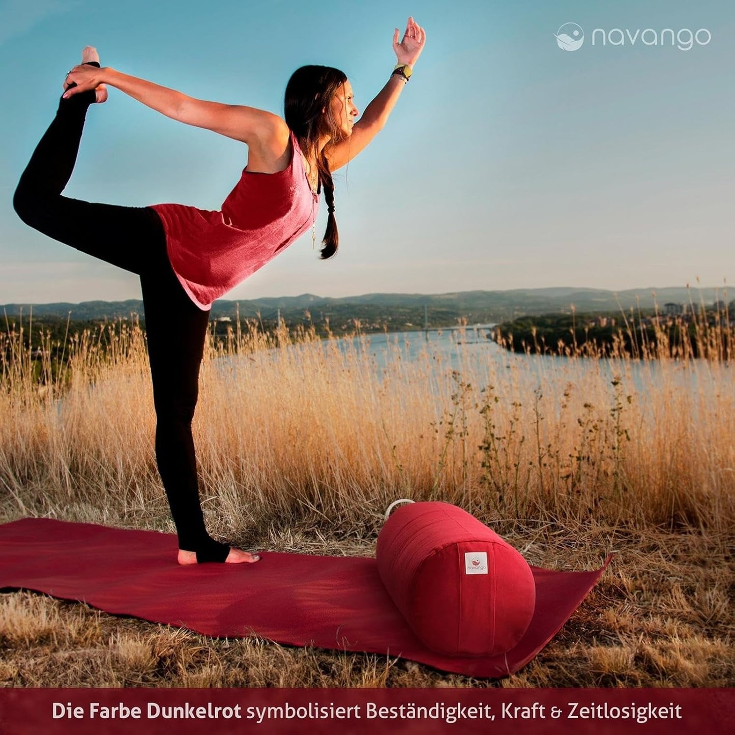 Yogarolle, Burgunderrot