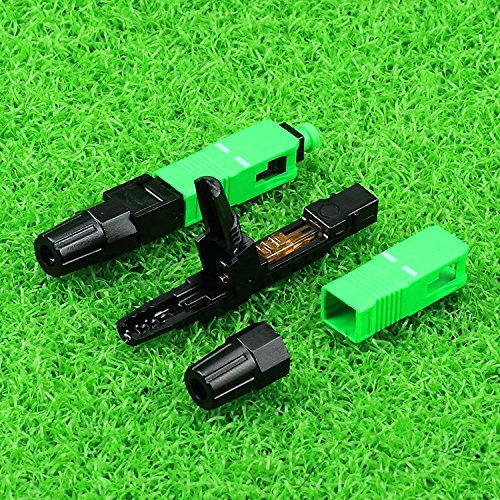 Glasfaser-Schnellverbinder SC-APC, 100 Stück