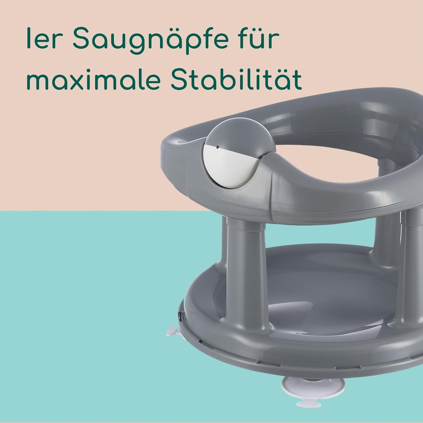 Drehbarer Badewannensitz für Babys, Grey