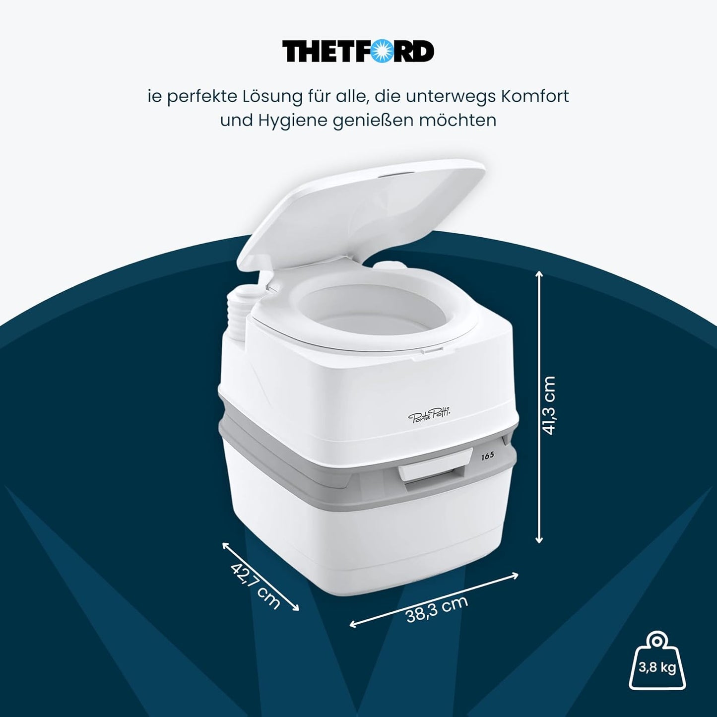 Tragbare Campingtoilette Porta Potti 165, Porta Potti 165 Single