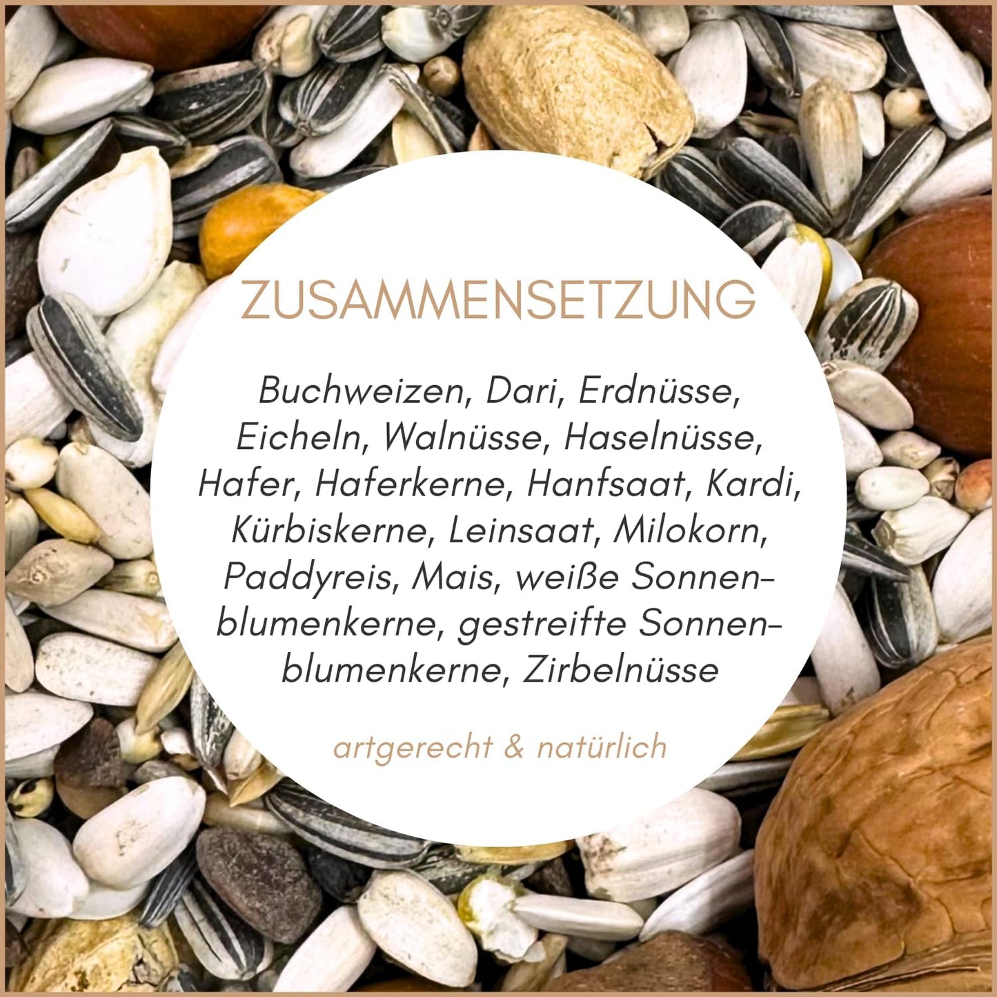 Eichhörnchenfutter mit Nüssen (1kg)