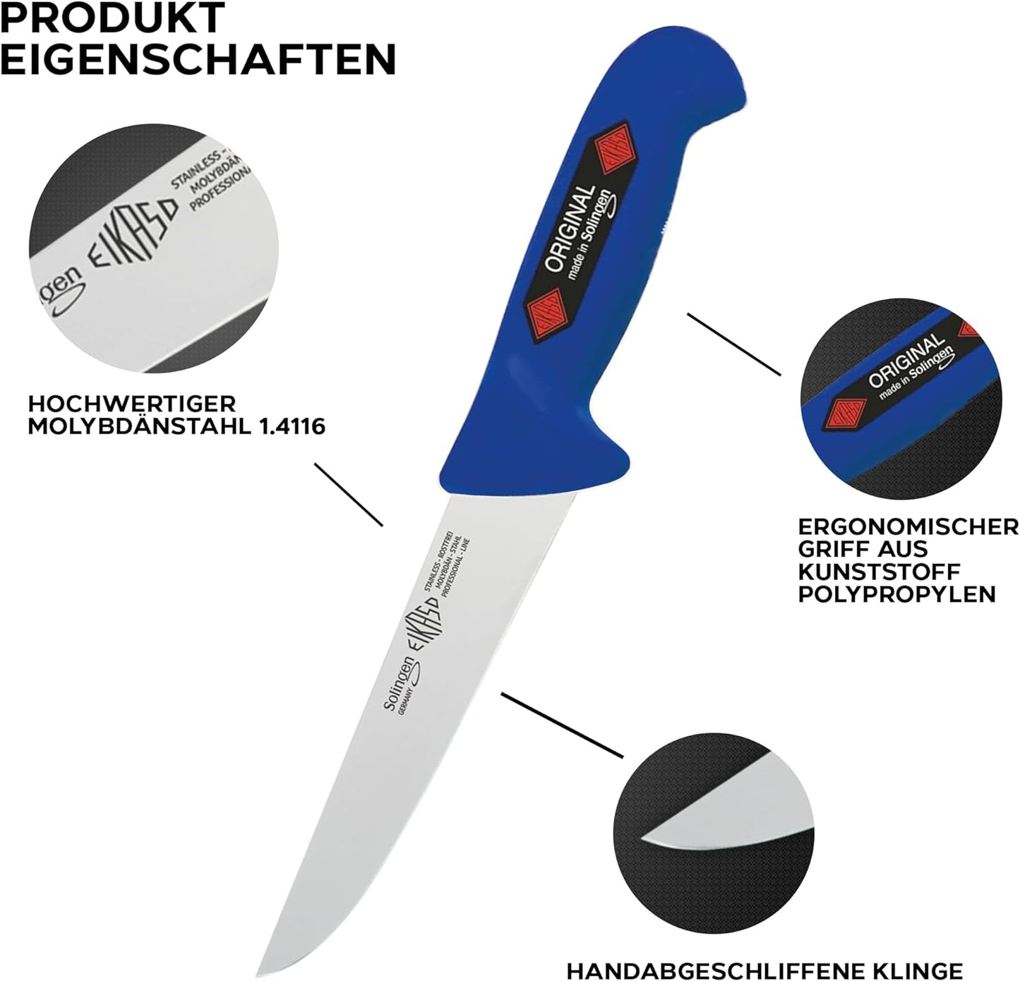 Messer-Set, Blau