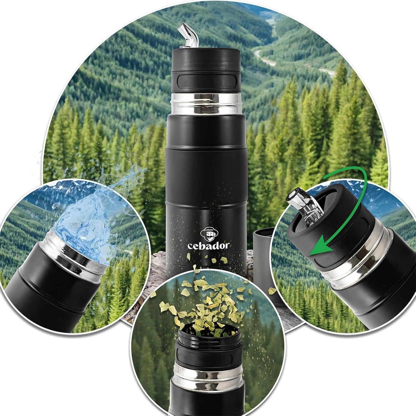 Thermosflasche Yerbomos X für Mate Tee