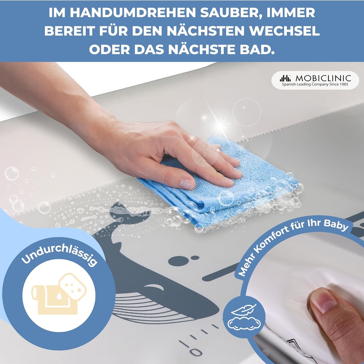 2-in-1 Wickeltisch mit Badewanne
