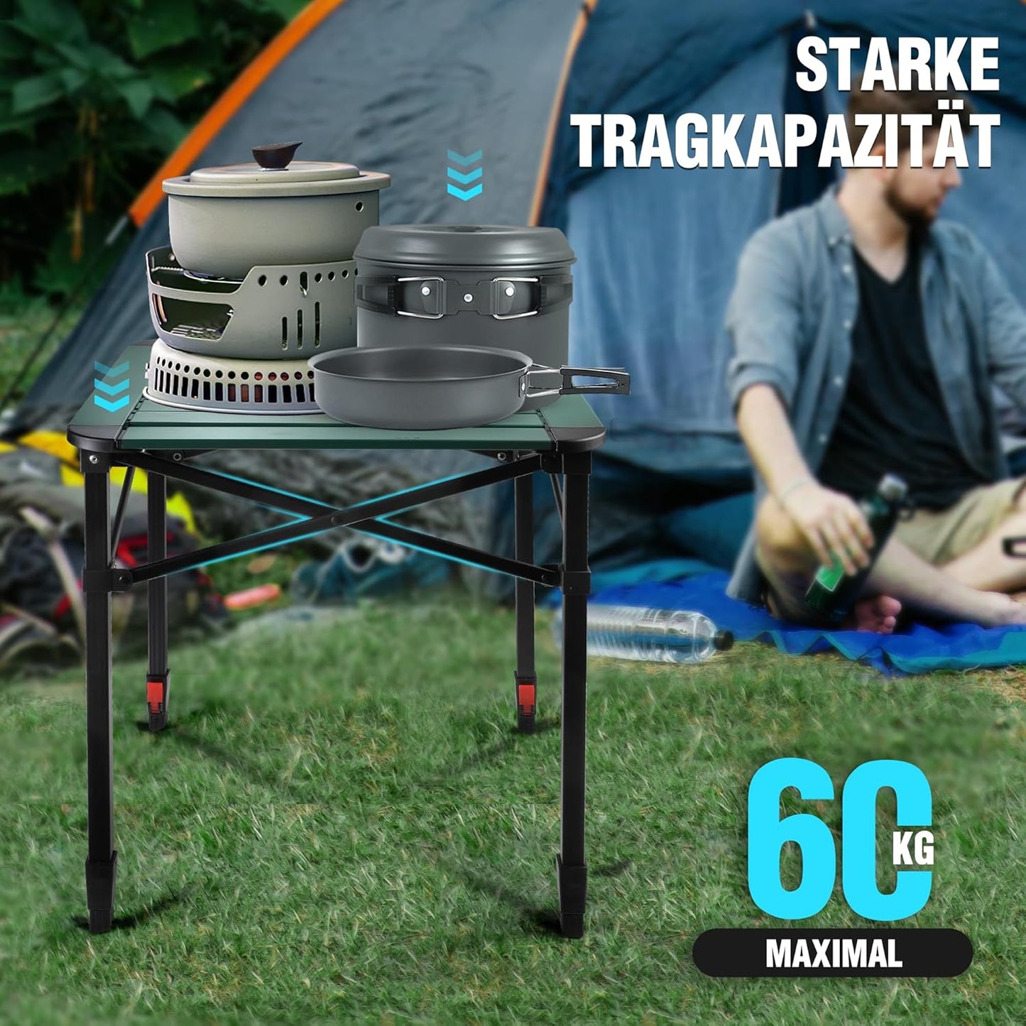 Klapptisch mit Tragetasche, Medium