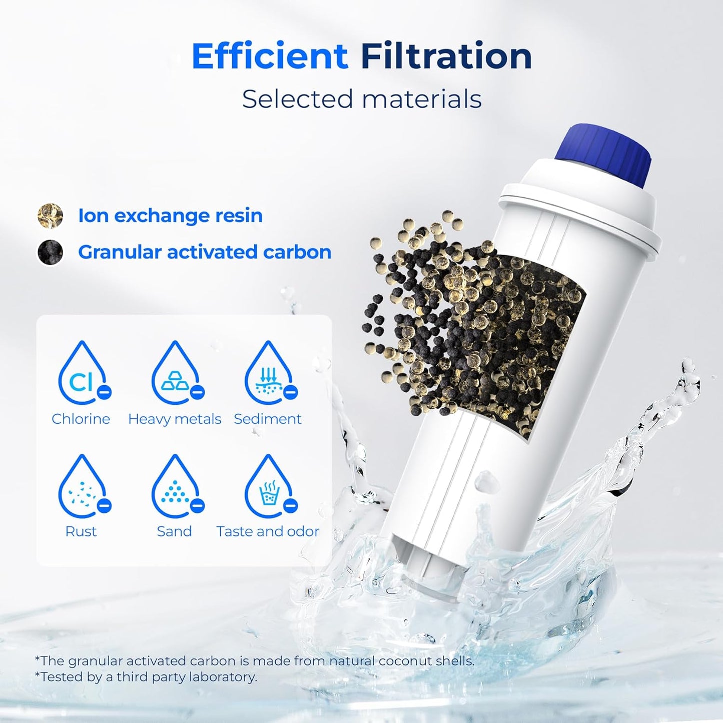 Wasserfilter DLSC002, 4 Stück (1er Pack)