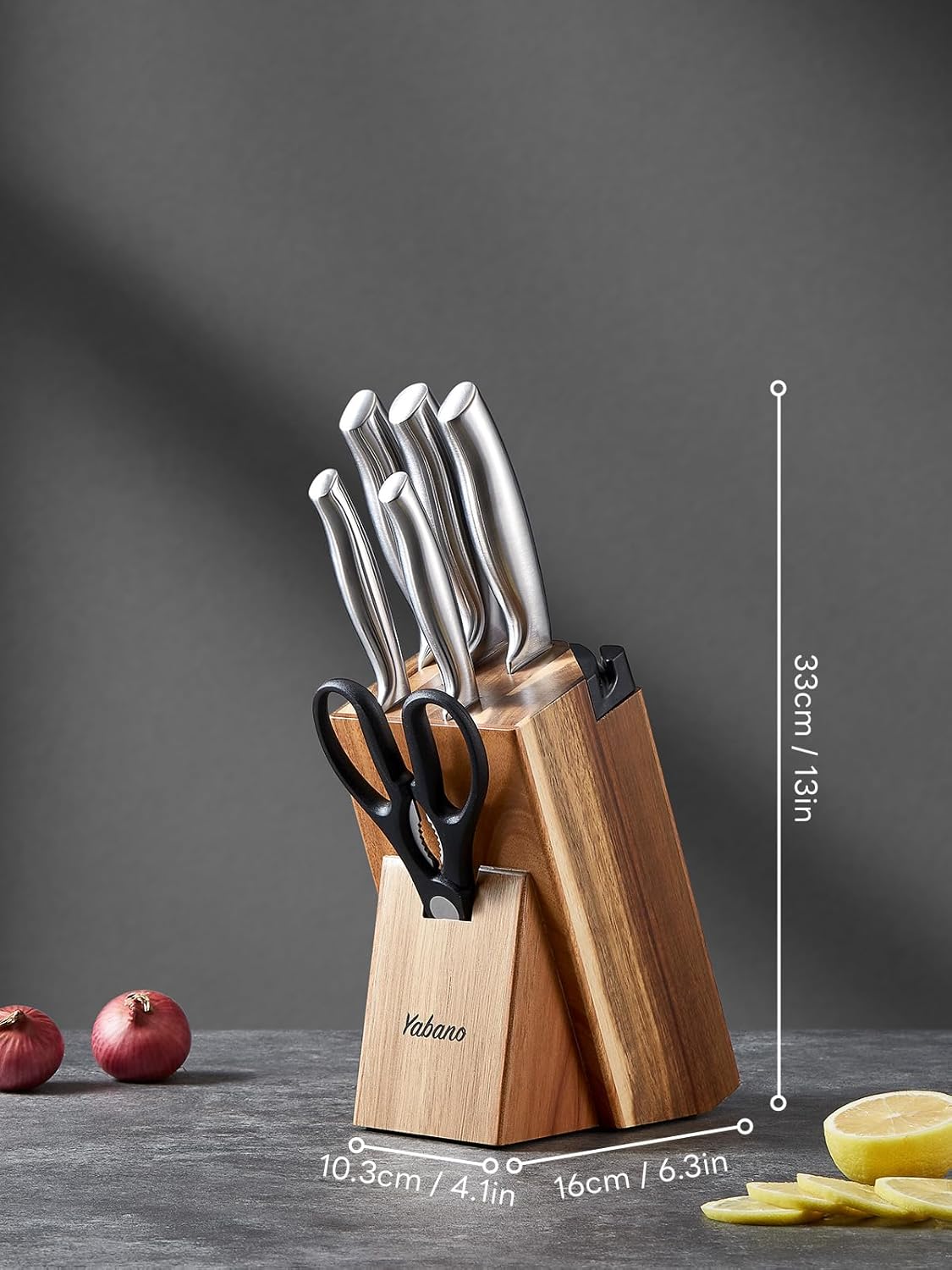 Küchenmesser-Set mit Messerblock