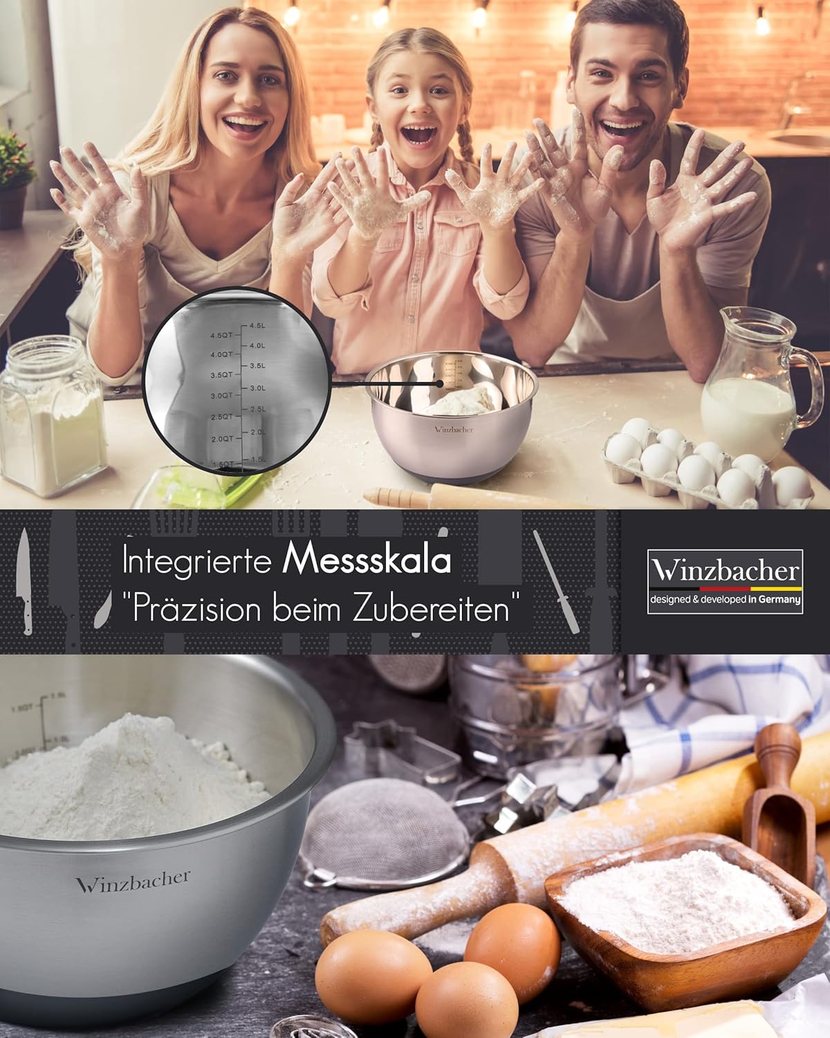 5-teiliges Schüsselset