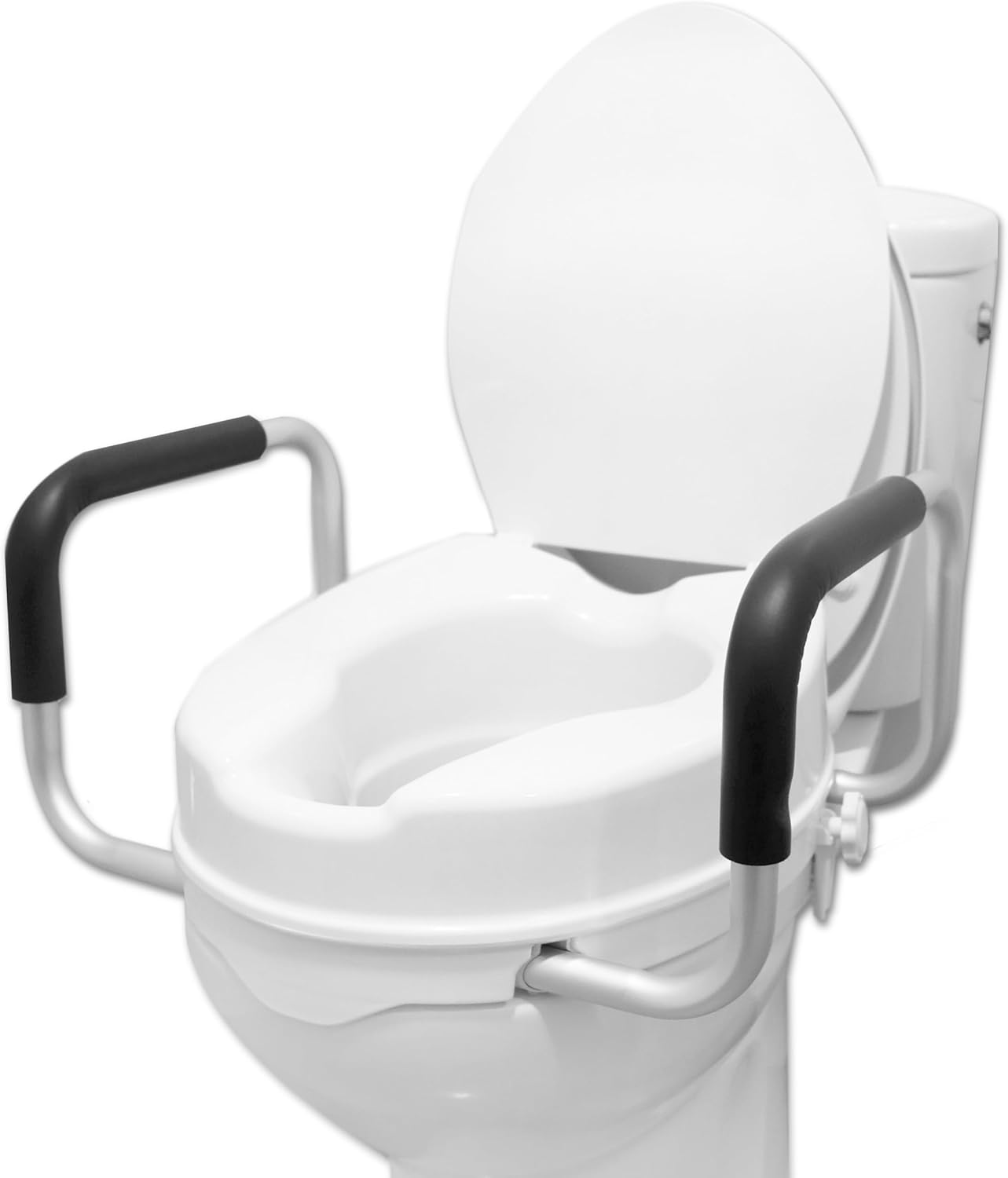 Toilettensitzerhöhung mit Armlehnen