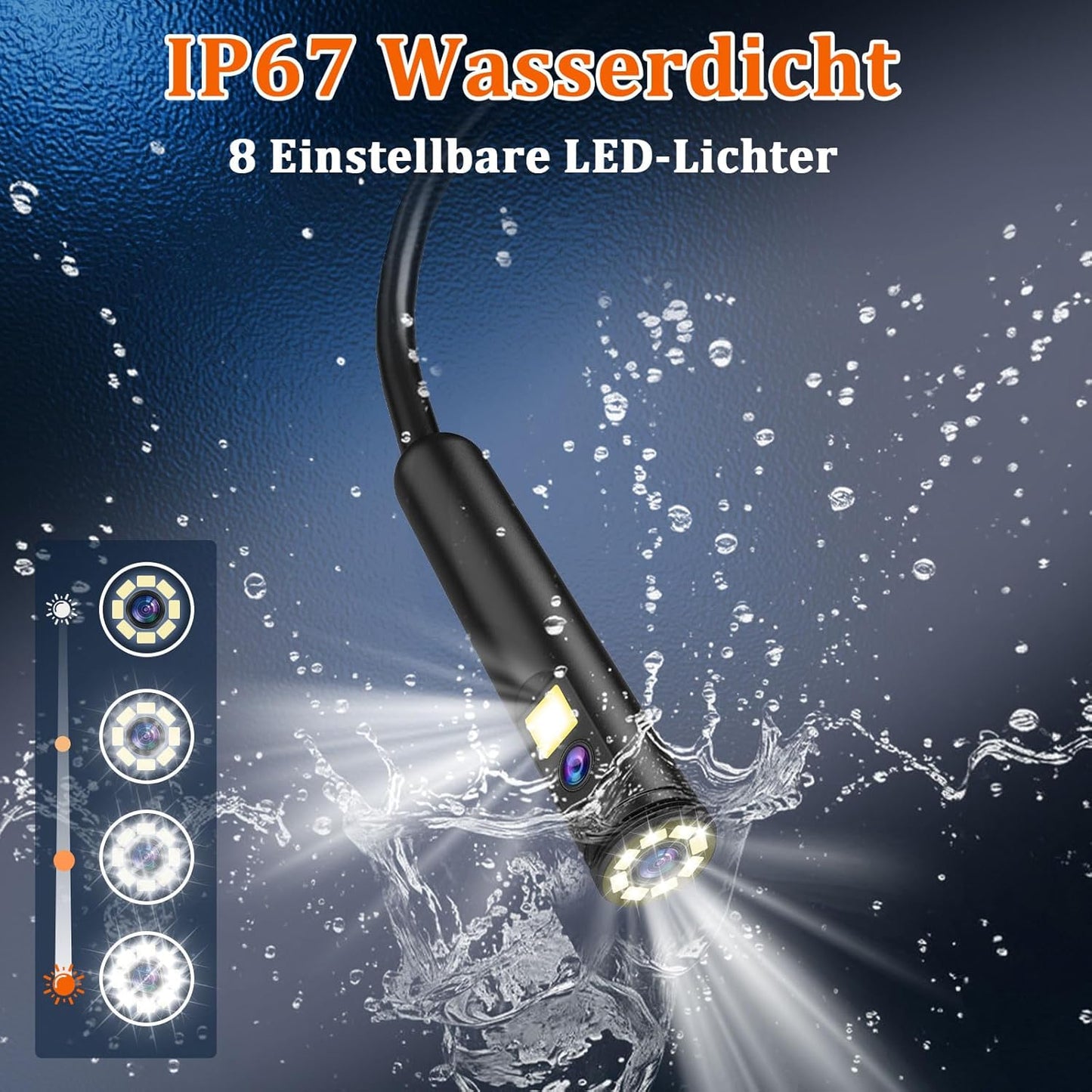 Endoskopkamera mit Licht, P430-5M-Dual Lens