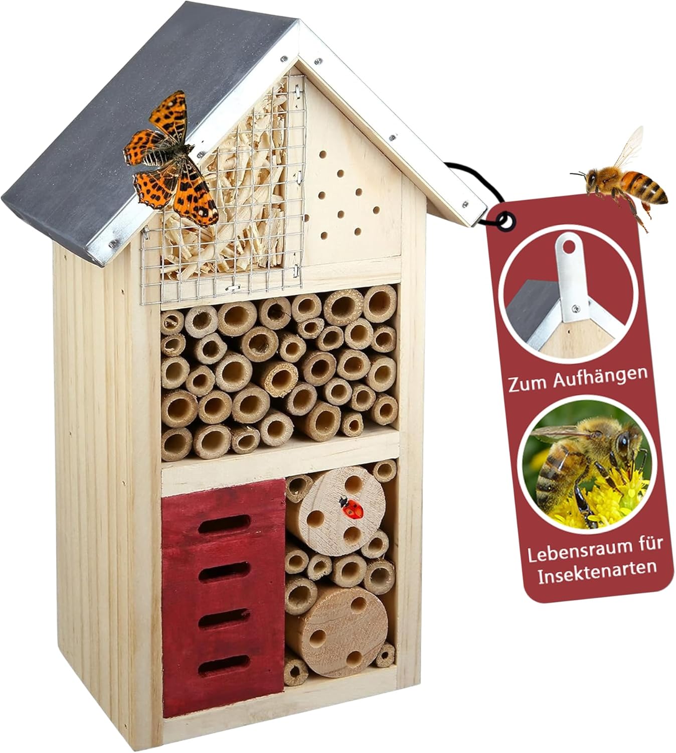 Insektenhotel aus Holz, 02_natur braun