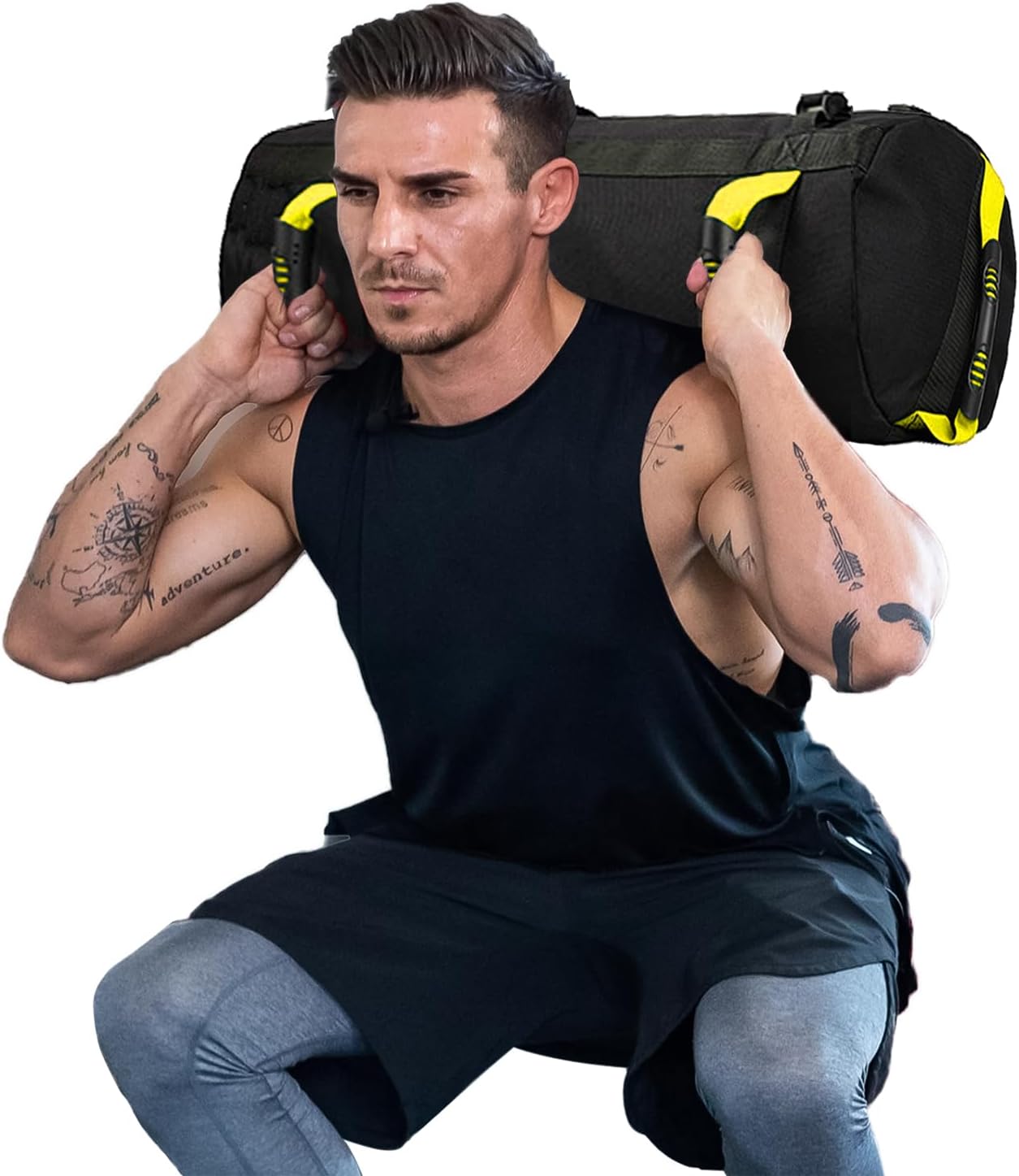 Gewichtssack für Krafttraining, L Gelb