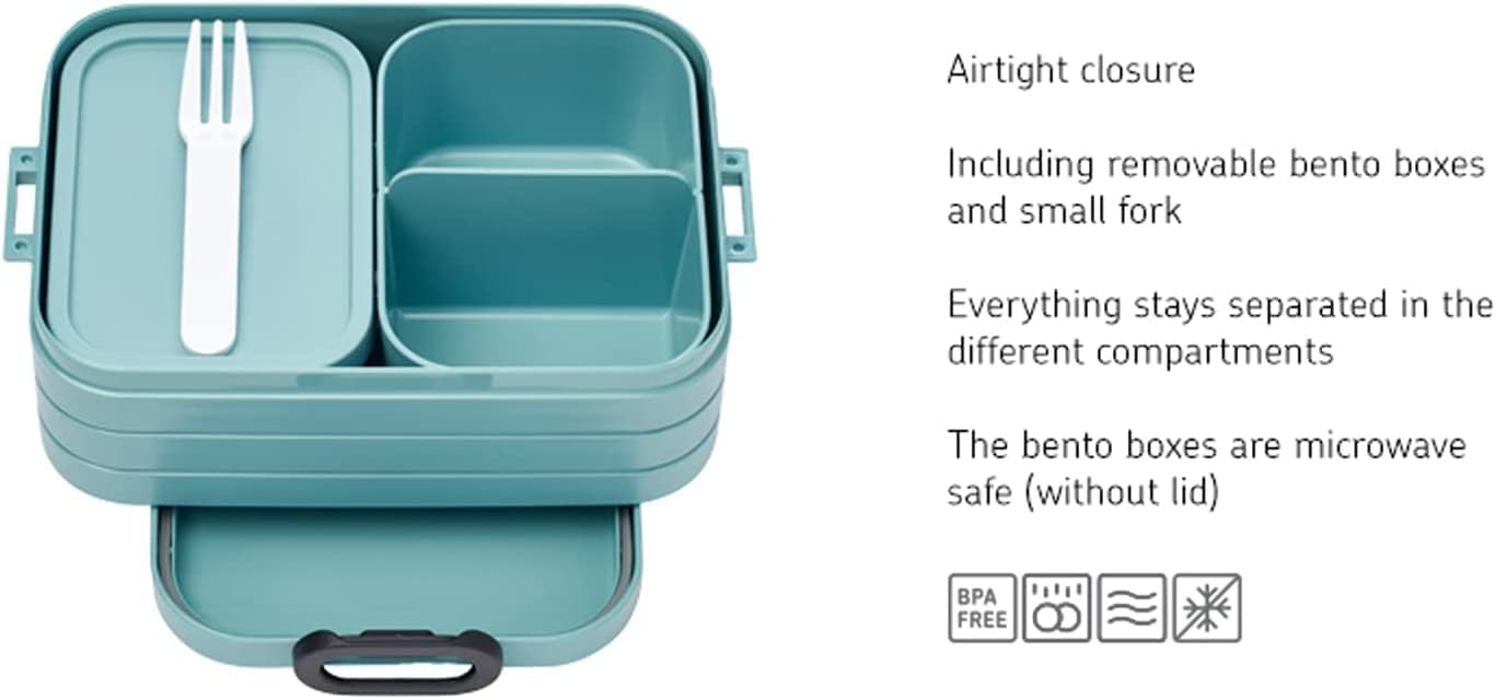 Duo Pack Brotdose mit Bento Box (Midi + Large), Duo Pack (Midi + Large) Keine Personalisierung Nordic Black
