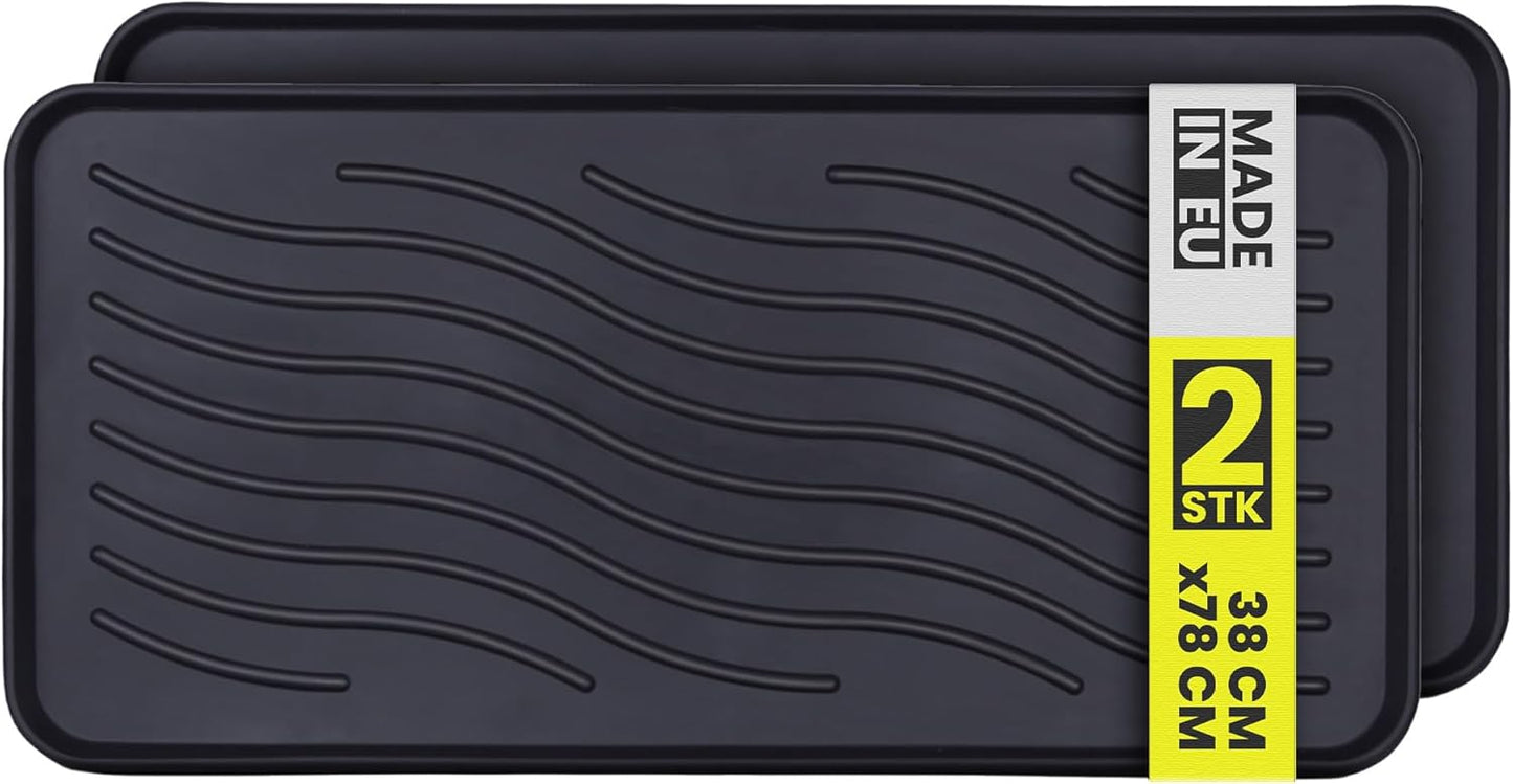 2er-Set Schuhabtropfschalen, 78x38cm ( 2er Pack )