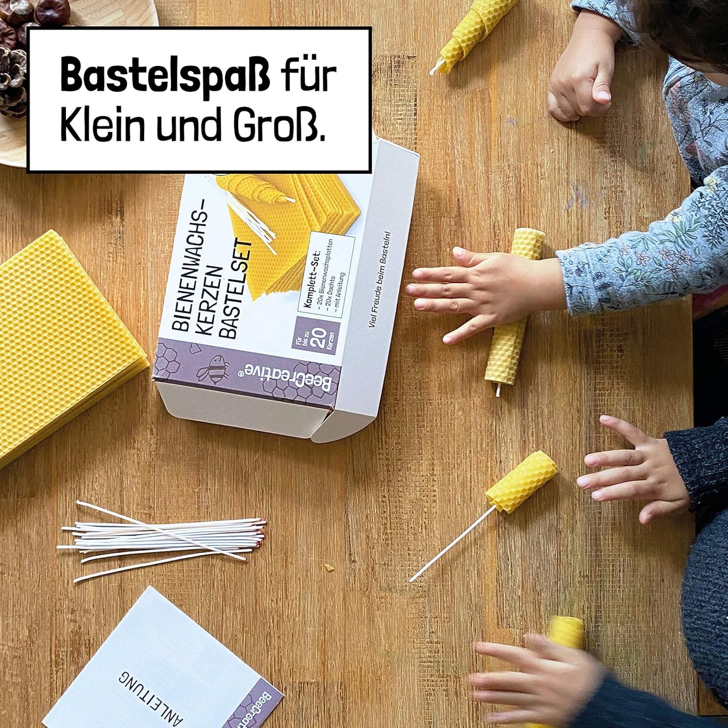 Bienenwachskerzen Bastelset