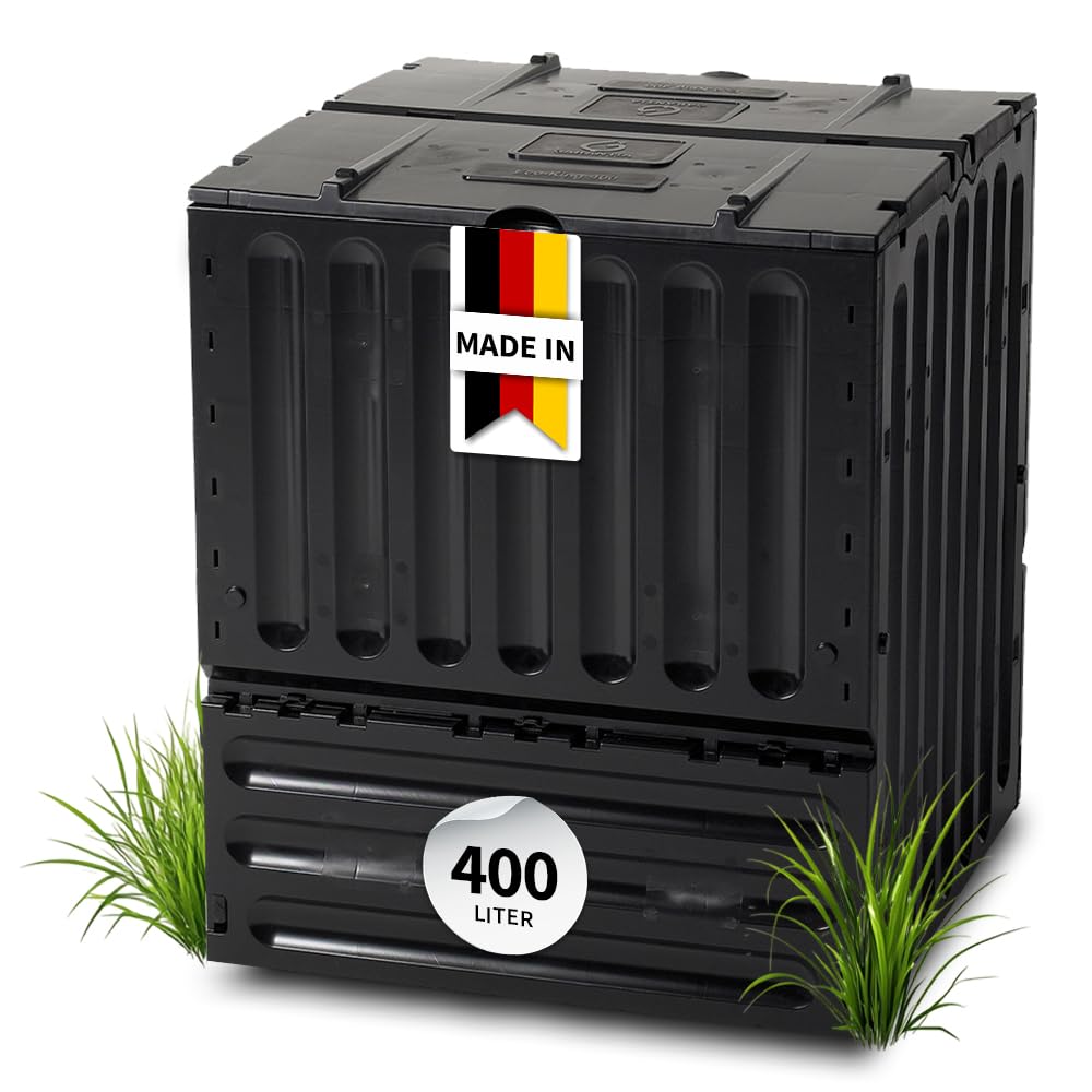 ECO-King Garten-Schnellkomposter, 400 L Schwarz