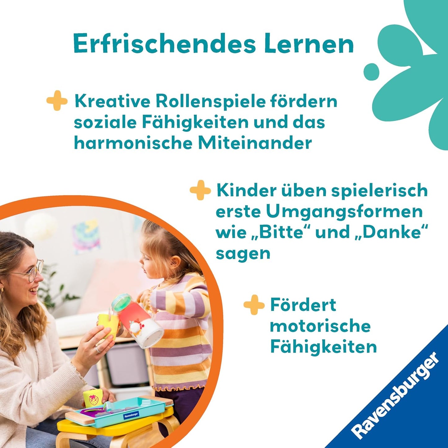 Play+ Getränke-Spiel-Set: Cool Drinks – Pretend Play Set, Spielzeug ab 18 Monate