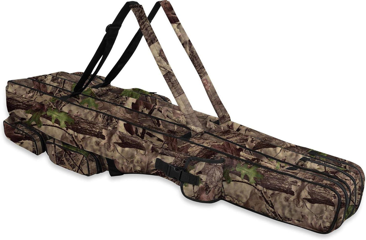 Rutentasche Rod Case mit 3 Innenfächern (125 cm), Hunting Camo 3 Innenfächer 125 cm