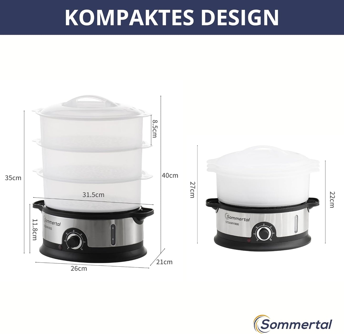 Dampfgarer STEAMY800