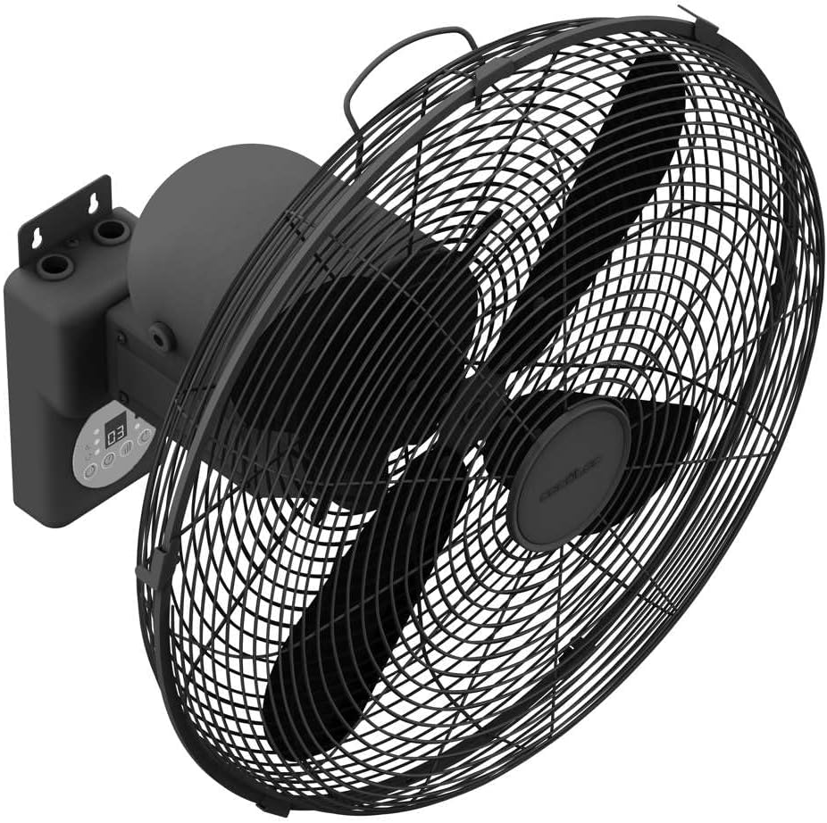 Wandventilator EnergySilence 4500 mit Fernbedienung und Timer, Fernbedienung Schwarz