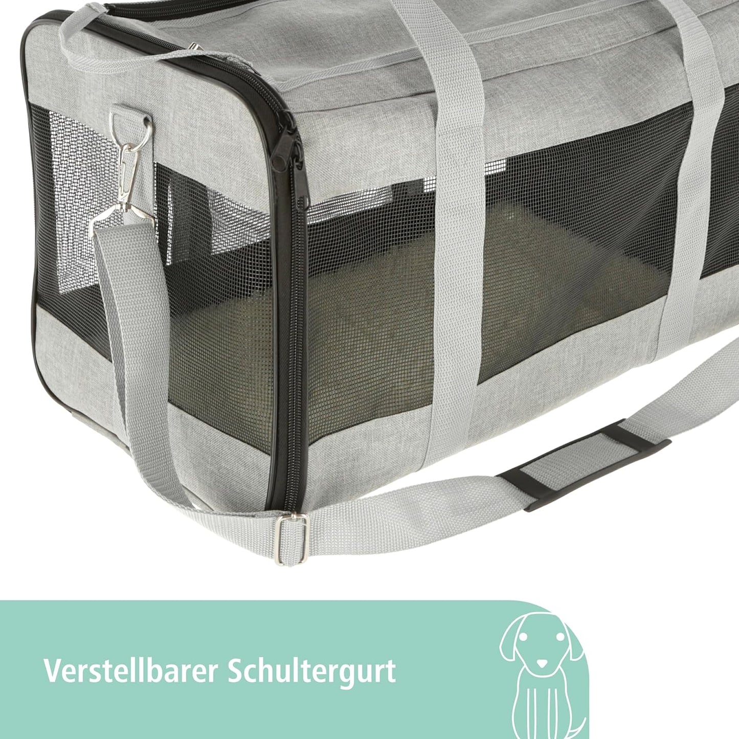 Tragetasche Casual, Grau L 41 x B 29 x H 28 cm