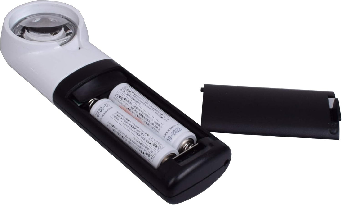Handlupe mobiluxLED, Ø 35 mm 12,5 x Vergrösserung Single