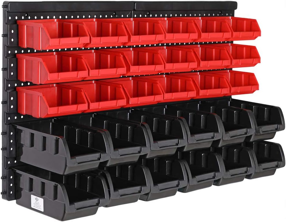 Wandregal, Stapelboxen 32 tlg.