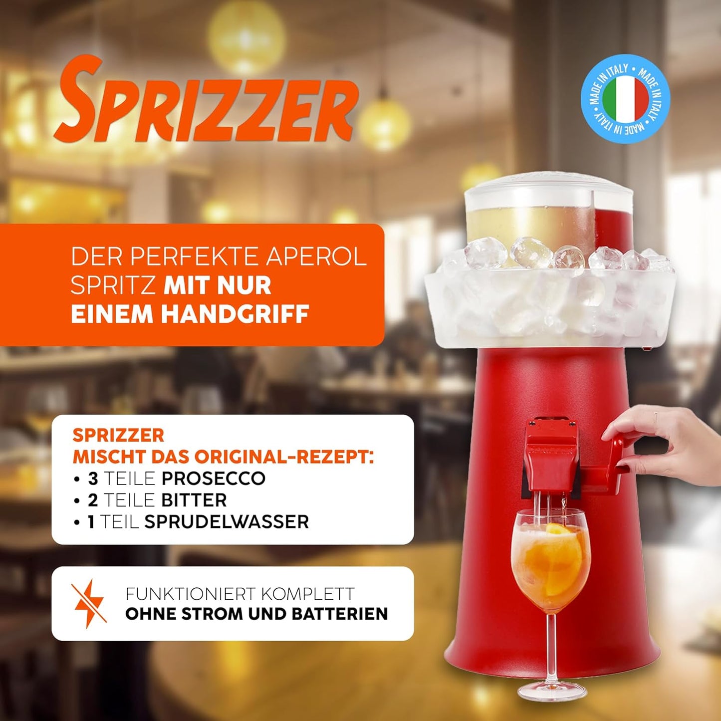 Getränkespender, Rot