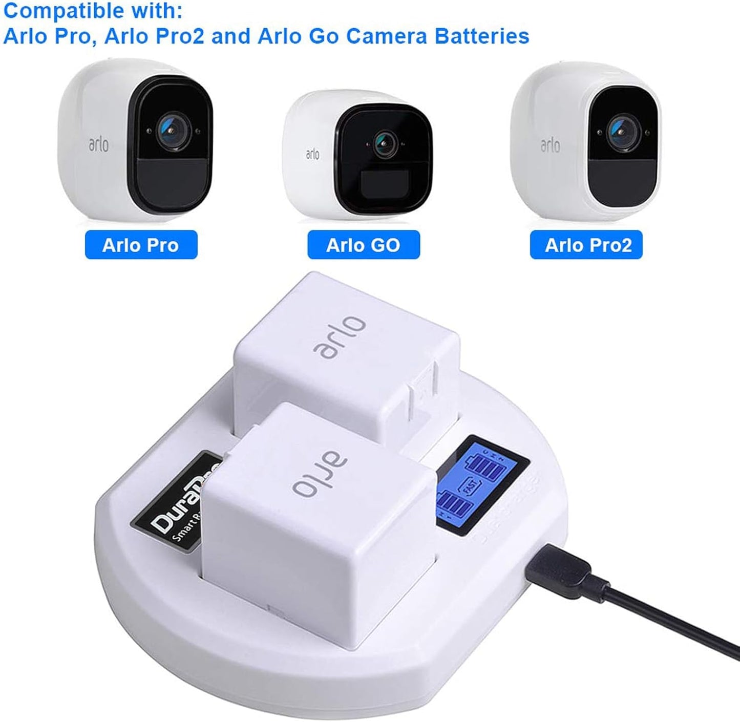 Dual Akku Ladegerät für Arlo Pro & Arlo Go, for Arlo Pro